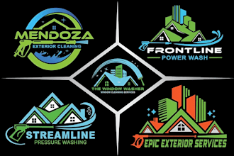 make modern pressure washing power washing and cleaning logo