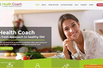 design and redesign life coaching website, consulting website for speakers