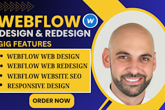 build, redesign webflow website, webflow landing page, figma to webflow design