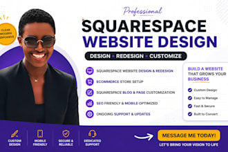 redesign and optimize your squarespace blog website