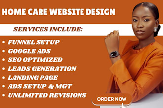 design home care website healthcare website elderly care assisted living website