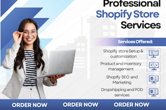 build, design and optimize your high converting shopify store woocommerce weebly