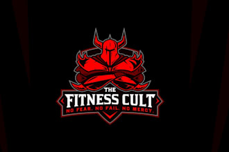 design unique the fitness cult logo