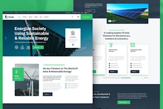 design hvac website solar website plumbing website handyman contractor website