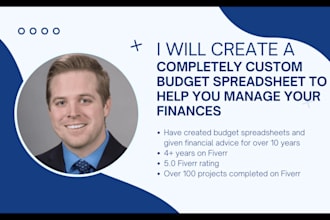 create a completely custom budget spreadsheet to help you manage your finances