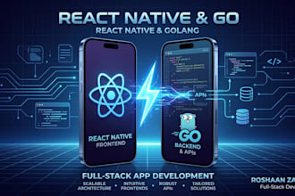 develop stunning frontend apps using react native and go