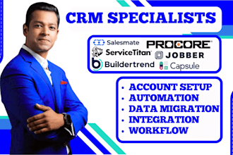 salesmate capsule crm service titan buildertrend jobber procore data migration