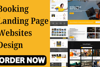 build cleaning service wix build wordpress  booking landing page websites design