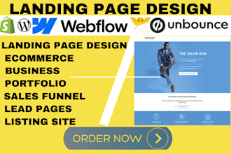 design real estate cleaning wix gym saloon booking landing page website design