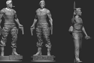 3d sculpting 3d head 3d bust model zbrush figurine with blender for 3d printing