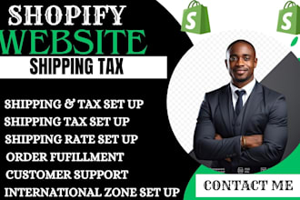 setup shopify shipping profiles and shopify tax for domestic and international