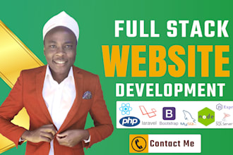 be your full stack web developer for frontend and backend development