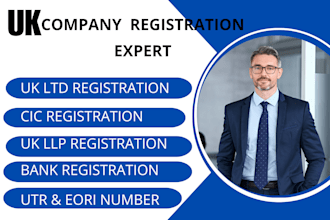 do UK ltd company registration, cic, vat,llp for UK, non uk