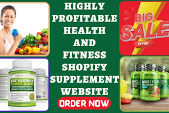 design health and fitness shopify weight loss health supplement product website