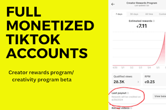 do complete tik tok monetization organically in creator rewards program