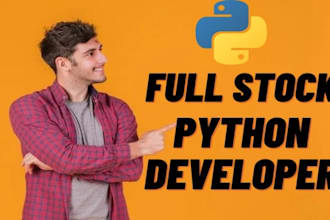 develop full stack python web applications with django and fastapi