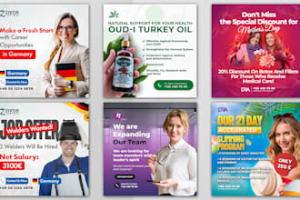 design high converting ad posts and hiring posts