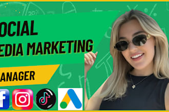 be your social media marketing manager content creator facebook ads tiktok shop