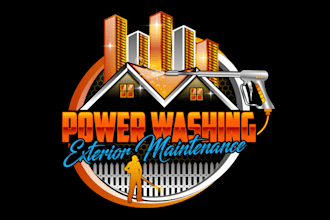 do pressure washing, power washing and home cleaning logo