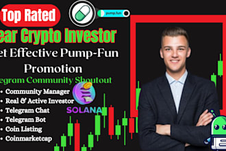 do super fast pump fun promotion, solana memecoin, telegram marketing to 1000x