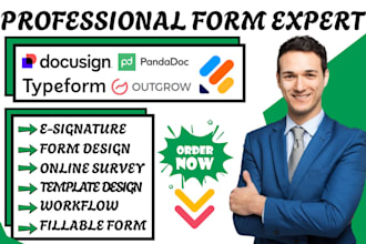 create docusign pandadoc jotform outgrow typeform google form zapier integration