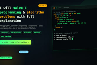 solve and debug java and c programming problems