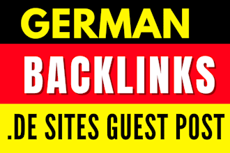 build german backlinks high authority guest post dofollow white hat SEO links