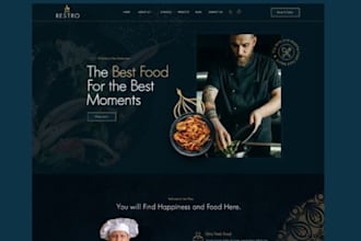 design restaurant website food website catering website bakery website truck web