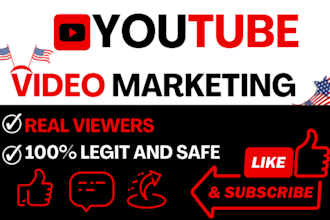 do fast organic youtube channel promotion to gain views and monetized