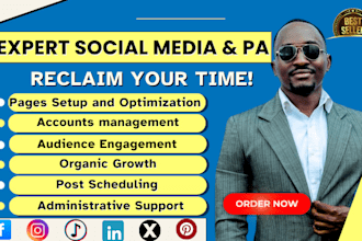 be your social media manager and personal assistant