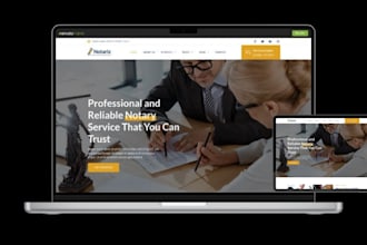 build responsive notary website lawyer website notary website law firm website