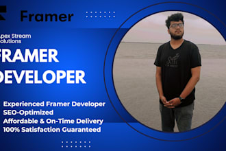 create modern framer website design, framer landing page, framer developer