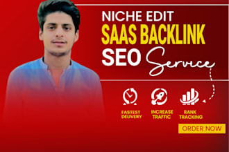 do SEO saas backlinks on high dr saas websites through link building