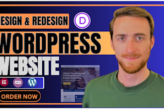 design optimized wordpress website with divi theme custom and responsive design