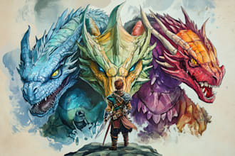 do dnd character art and draw your dnd character art