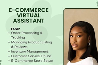 be your virtual ecommerce store manager and  assistant