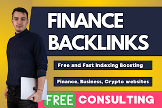 create finance backlinks from niche related websites with a guarantee