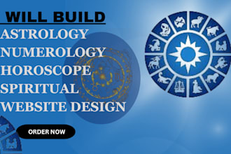 develop a horoscope astrology website  numerology astrology website