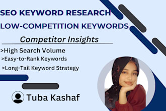 do advanced low competition SEO keyword research and competitor analysis