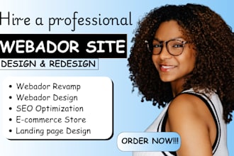 design, redesign or migrate webador website, webador blog design, odoo, showit