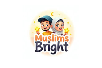 create amazing and stunning muslim bright logo or icon design