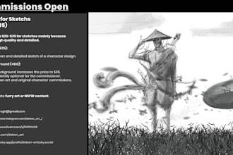 do character designs and environment art