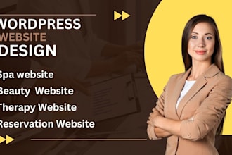 build a salon hair extension spa massage  beauty website