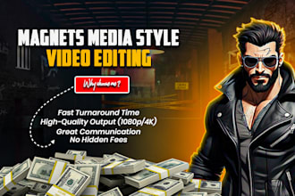 professionally edit magnets media style youtube documentary