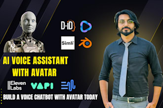create custom 3d realistic avatars ai chatbots ai agent using llm, gpt