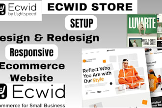 setup ecwid store design and redesign your ecwid ecommerce store website SEO