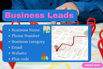 find email address list, scrap  map or business data, google map scraping