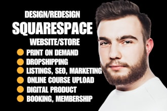 build squarespace online course digital product seo website booking membership