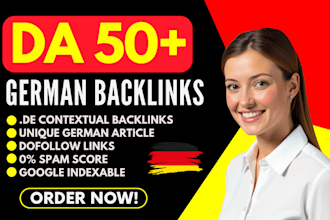 build SEO dofollow german guest post backlinks on high quality websites