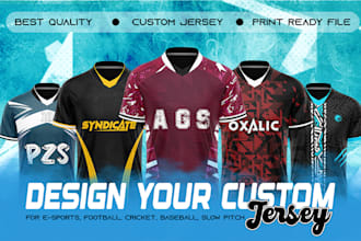 do custom jersey design unique and professional sportswear graphics